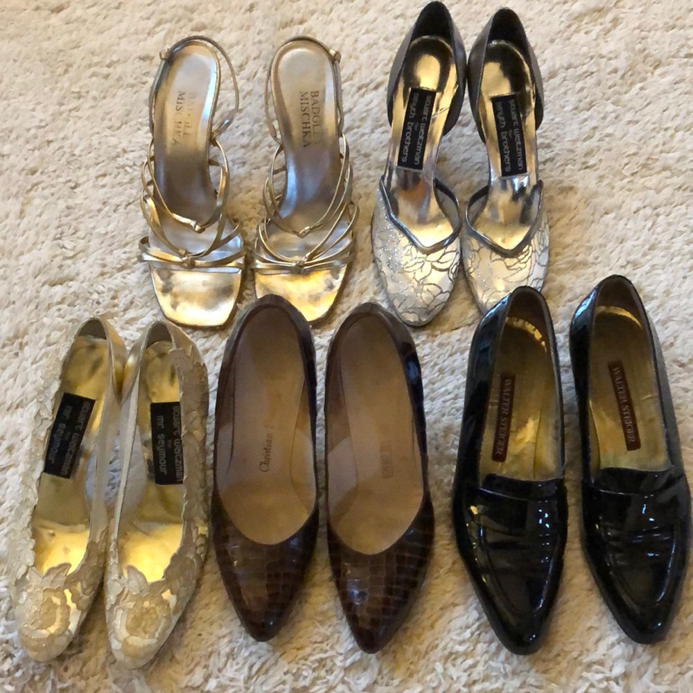 Badgley Mischka, Dior and Stuart Weitzman vintage shoes